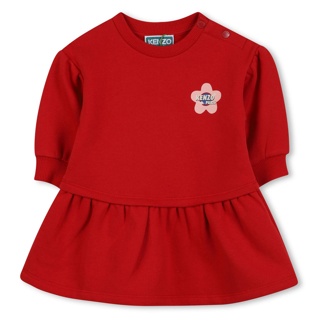 K61273 KENZO DARK RED SWEATSHIRT DRESS