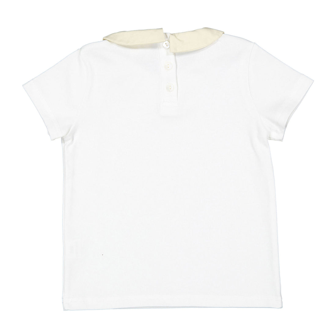 Cream Collar Tee