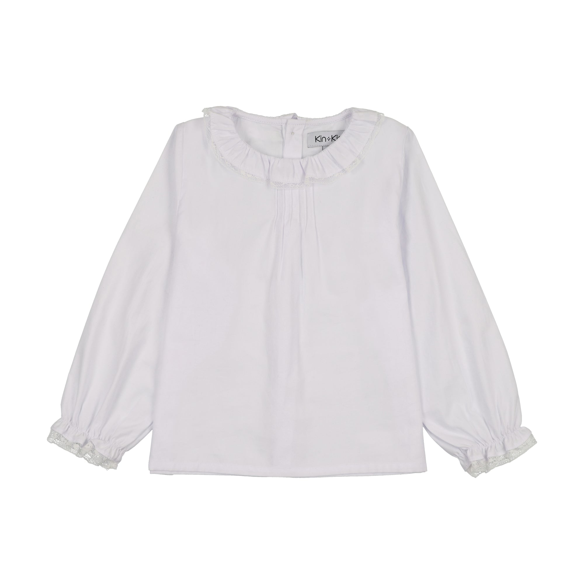 K326  Kin Kin Girls Ruffled Collar Shirt