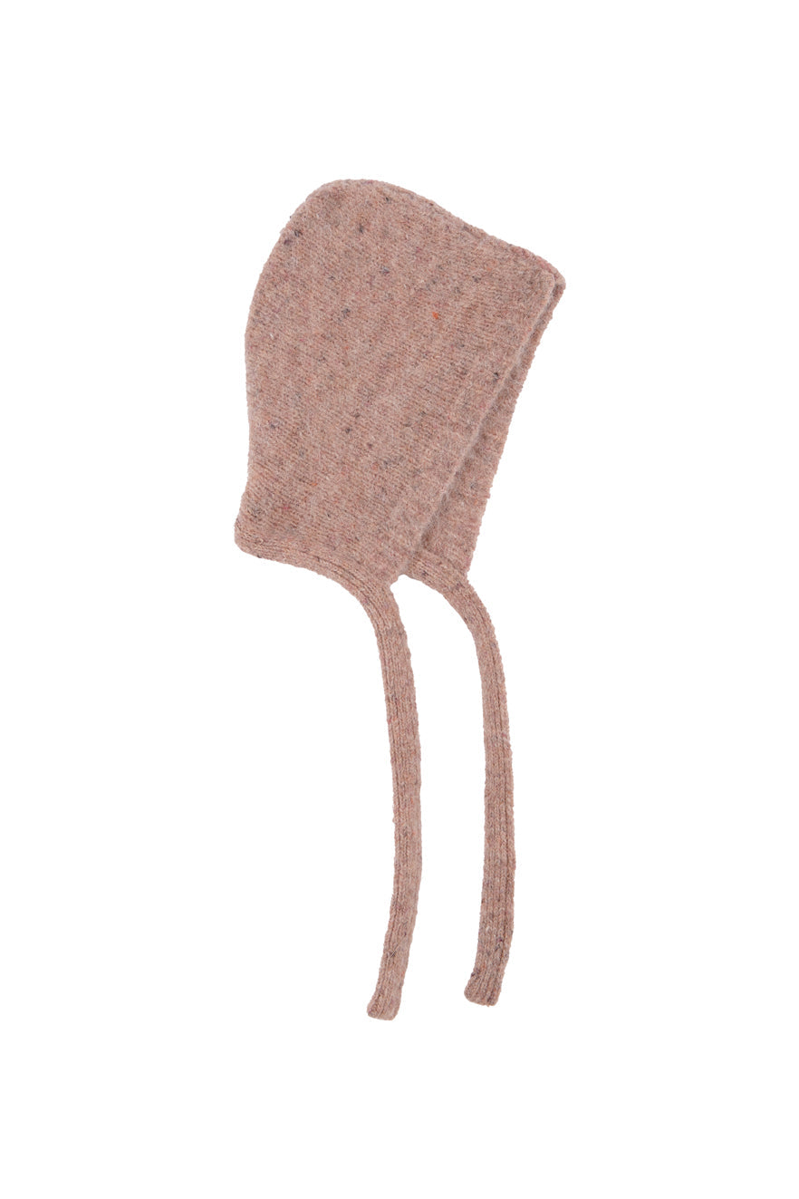 Capucha de punto rosa claro Birinit