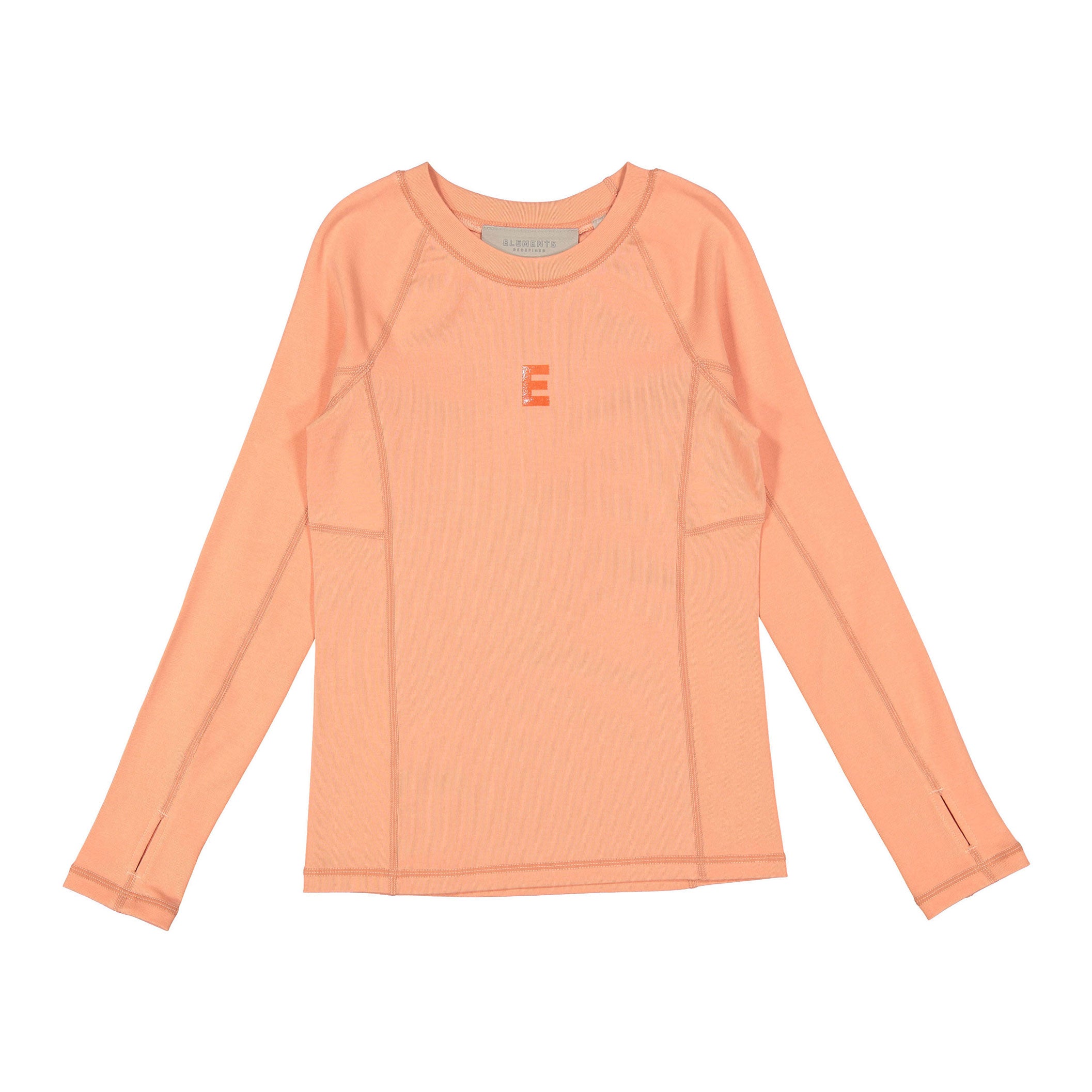 ELS2602 Coral E Logo Stitch Tee