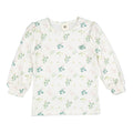 Geranium 3/4 Sleeve Puff Tee