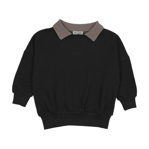 Kin Kin Contrast Collar Sweatshirt