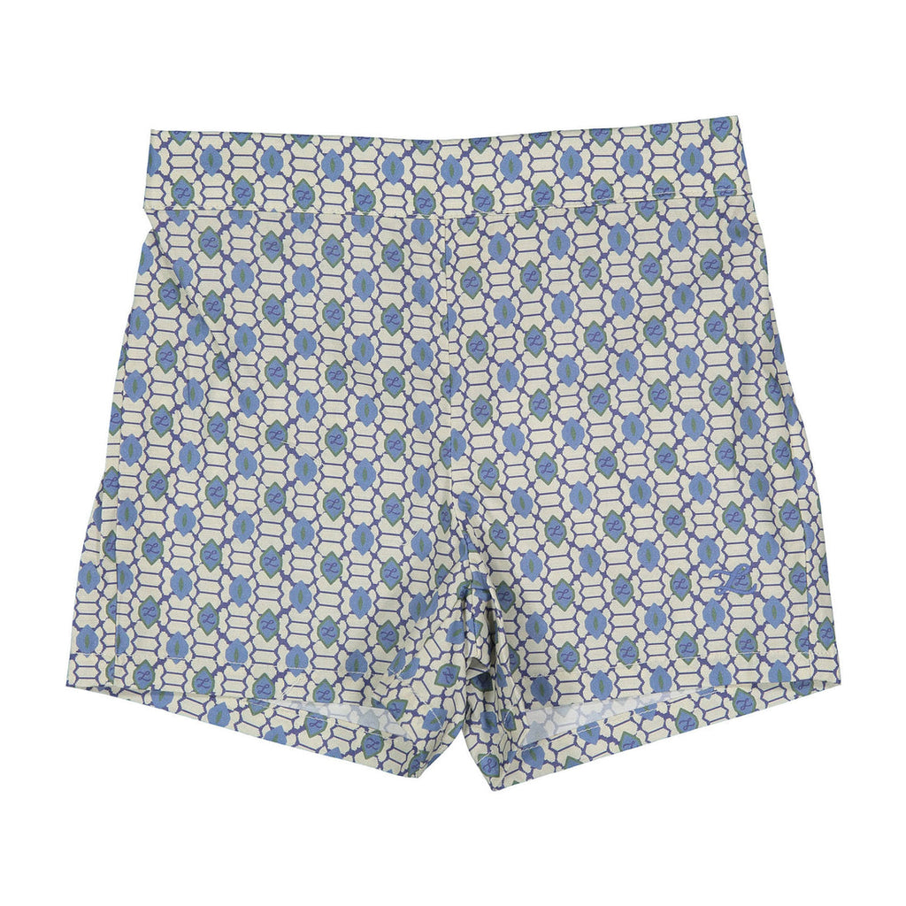 Blue Geo Shorts