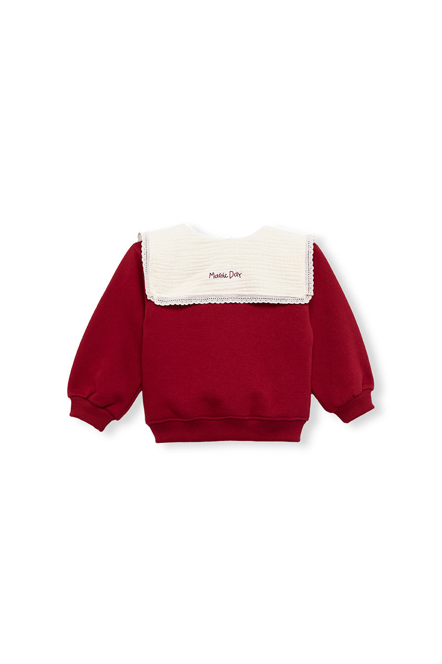 Cherry embroidered collar sweatshirt baby