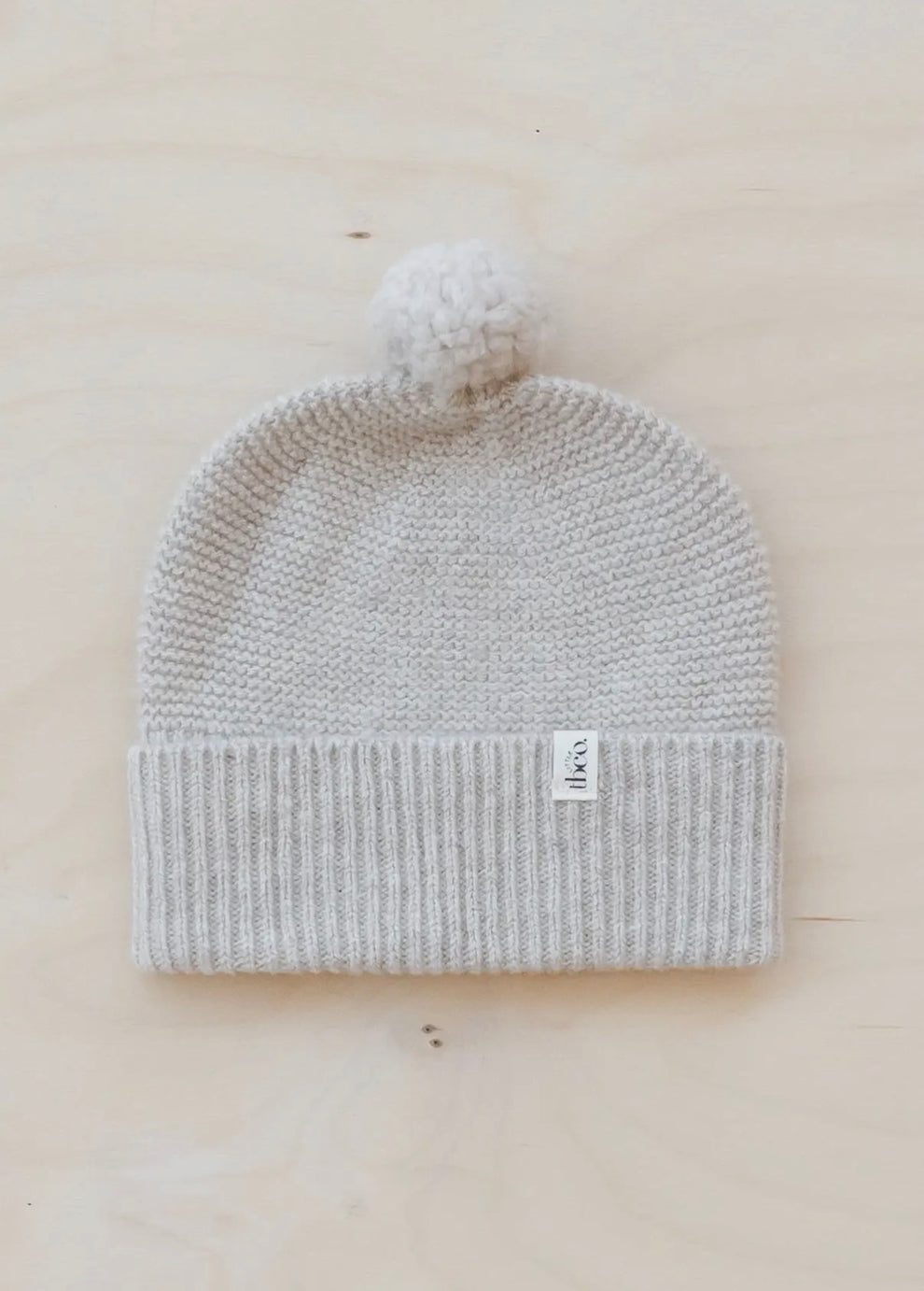 Merino Wool Baby Beanie in Oatmeal