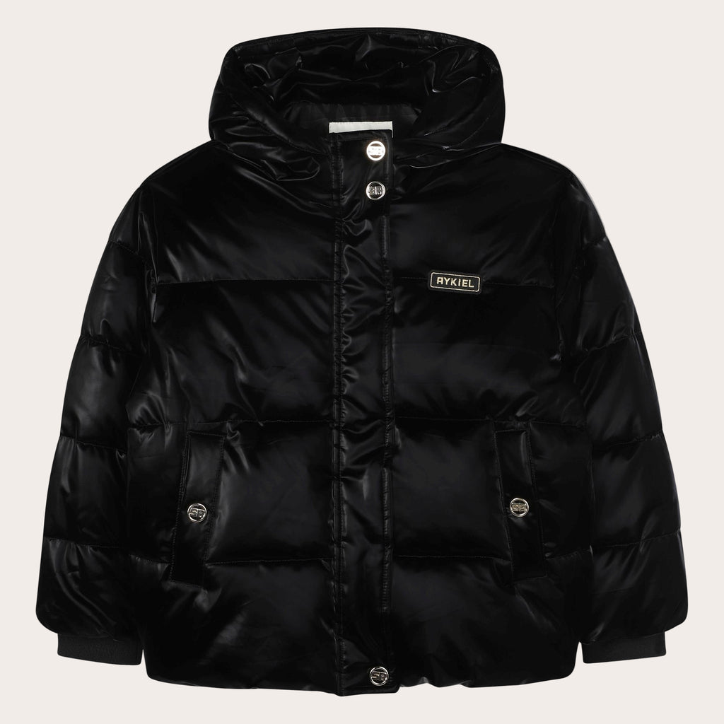 A00356 SONIA RYKIEL BLACK PUFFER JACKET
