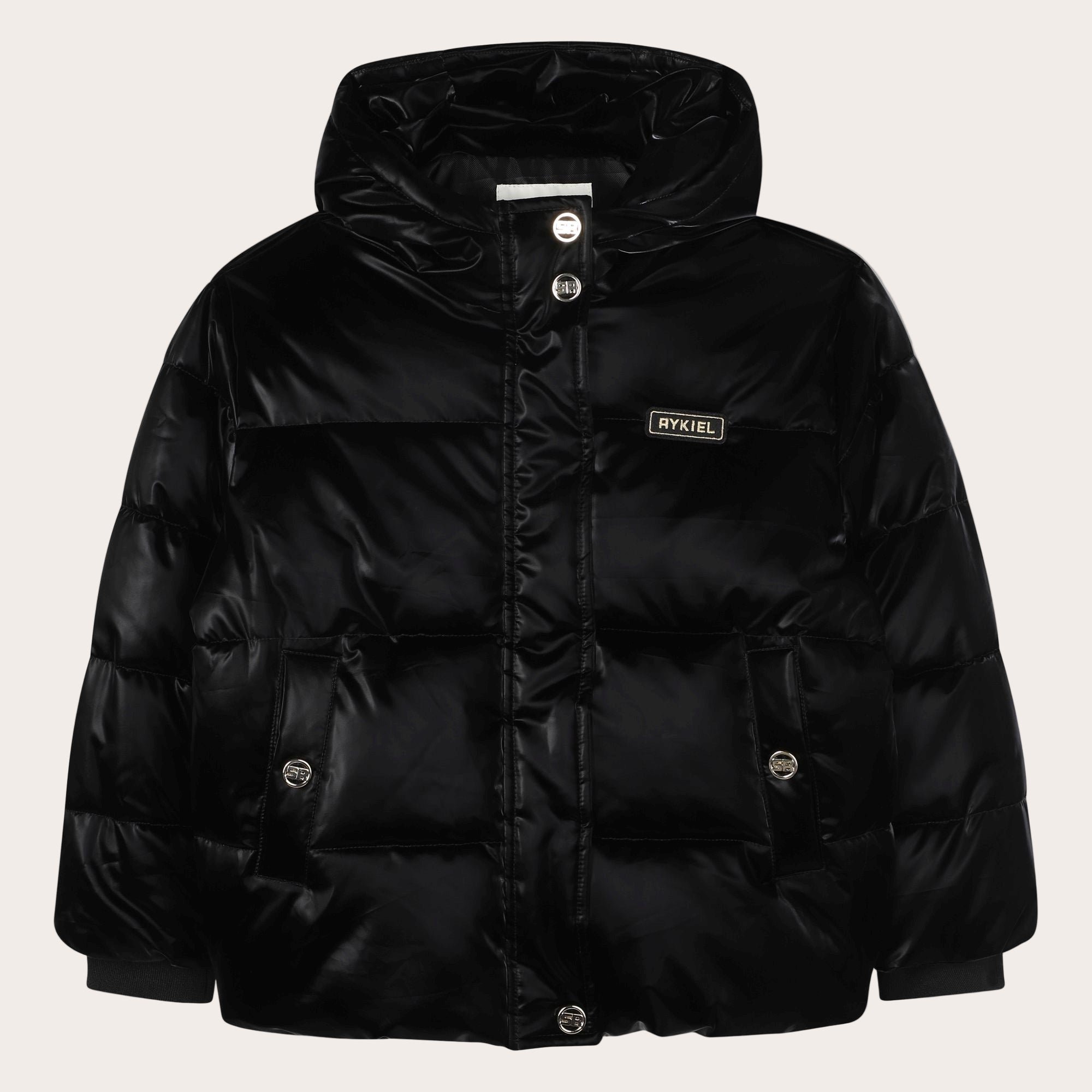 A00356 SONIA RYKIEL BLACK PUFFER JACKET