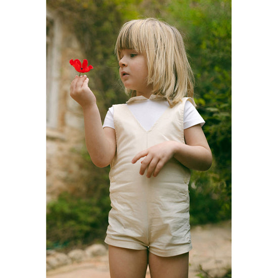 Cream Collar Onesie