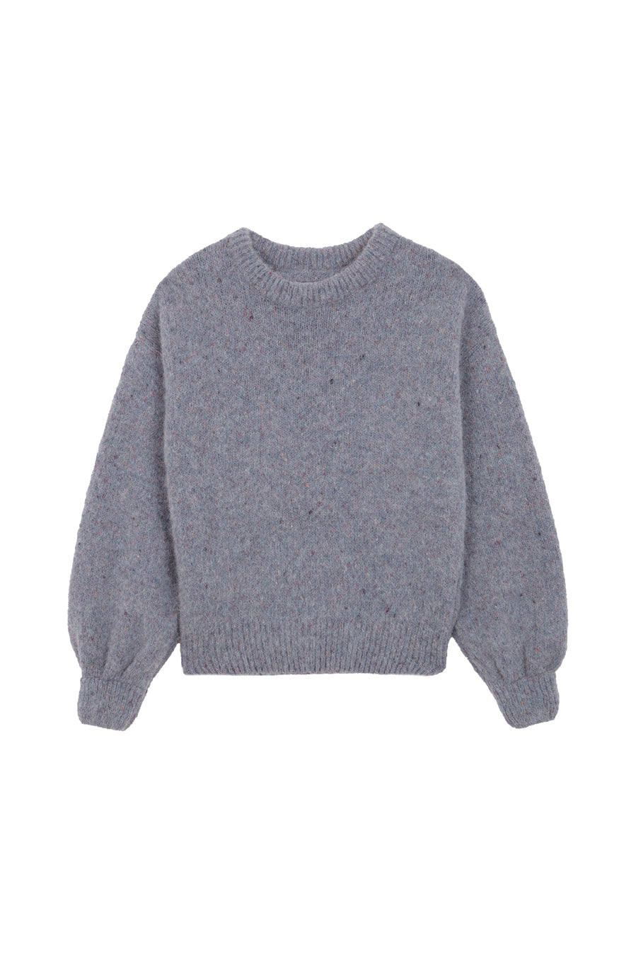 סוודר סריג ביריניט בצבע תכלת