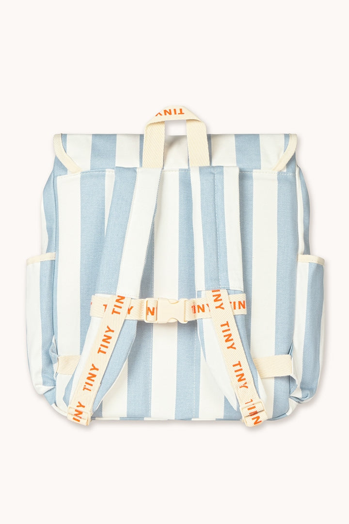 Blue Stripes Backpackwashed Blue