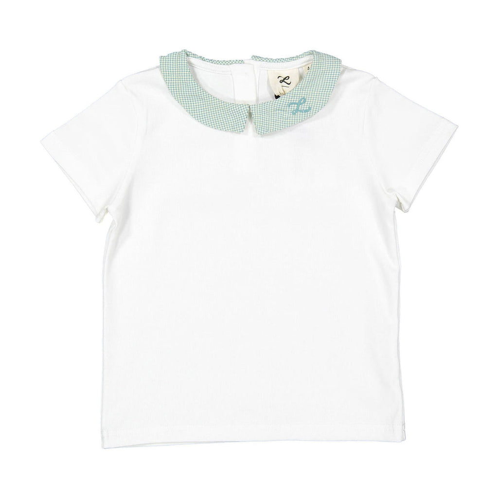 Fern Gingham Collar Tee