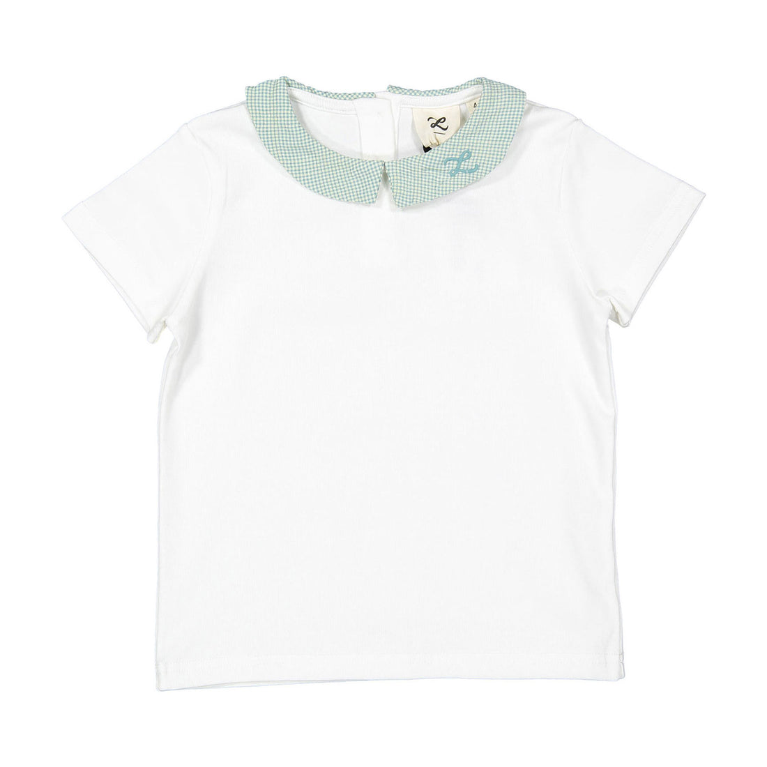 Fern Gingham Collar Tee