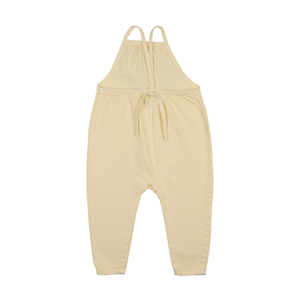 DENIM LONG ROMPER YELLOW DENIM