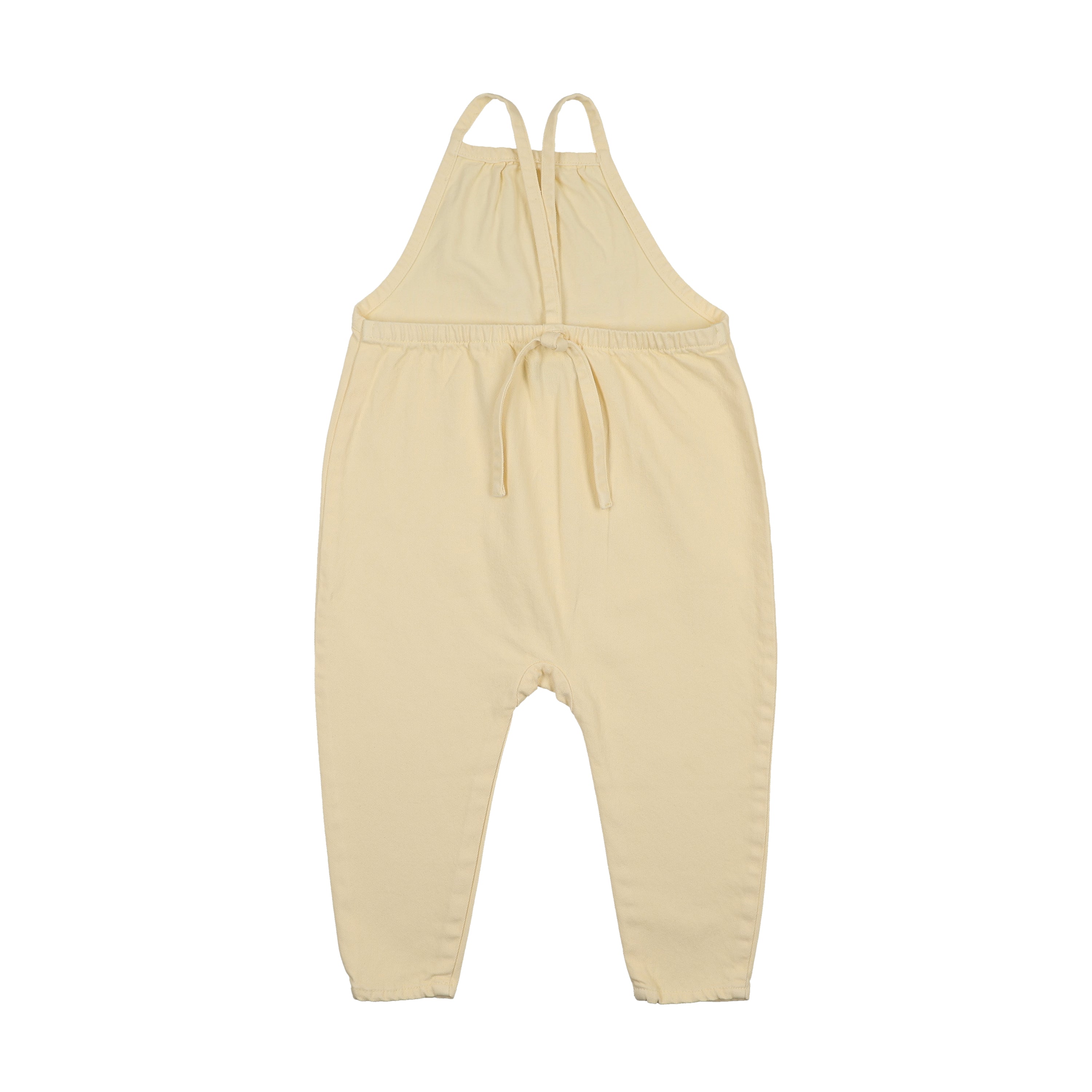 DENIM LONG ROMPER YELLOW DENIM