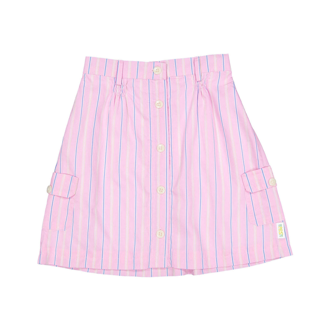 1984330 Pink Striped Skirt