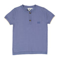 Blue Piped Henley Sweater