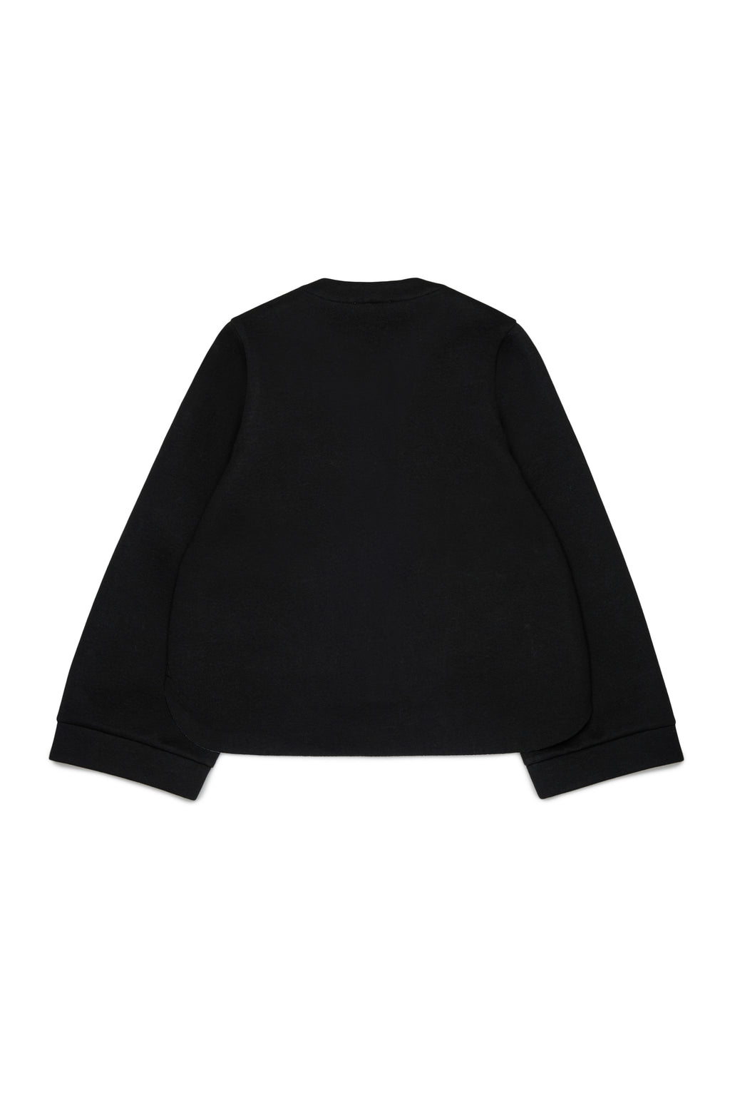 NEOPRENE VNECK CARDIGAN WITH BLUE STRIPE LINING  BLACK