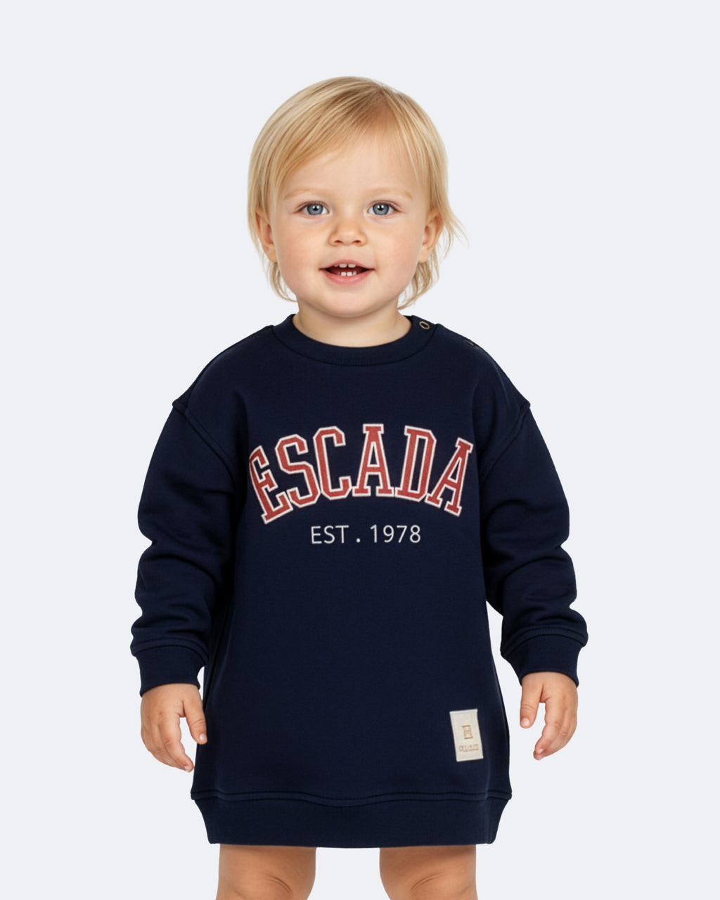 BABY GIRL LS LOGO DRESS - ESCADA