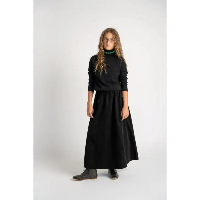 Kix KT600-BK Logo Detail Turtleneck Black