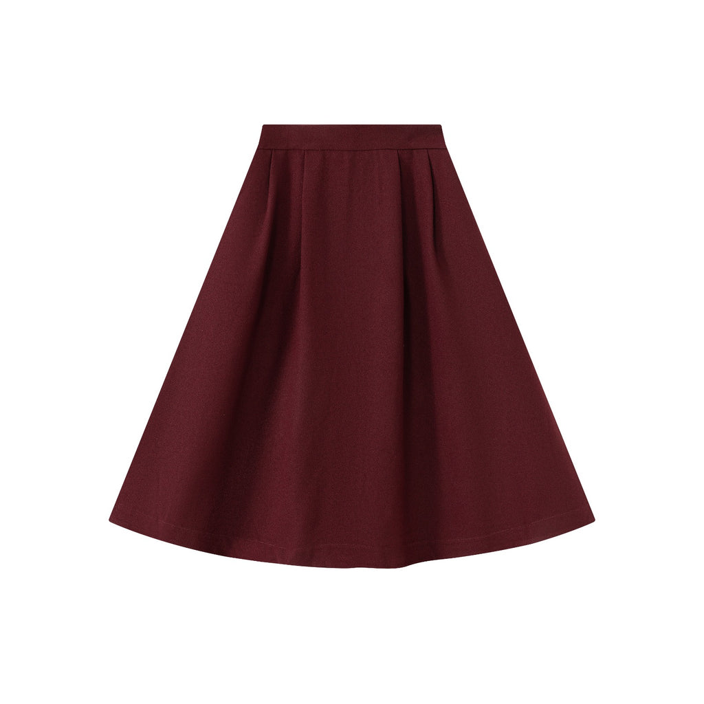 Burgundy Skirt