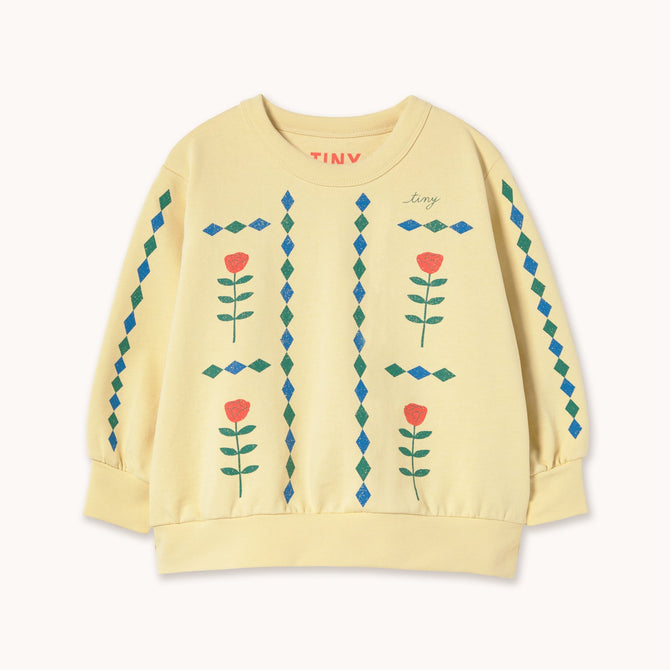 Diamonds Graphic Sweatshirt dusty Yellow