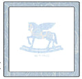 PEGASO BLANKET WITH PAISLEY TRIM BLUE