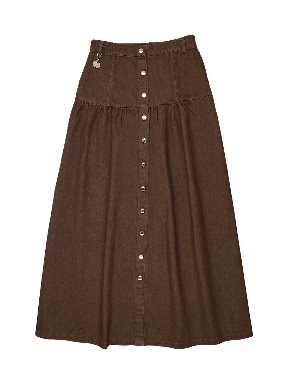Urban Edge kids Denim Dropwaist Skirt - Brown