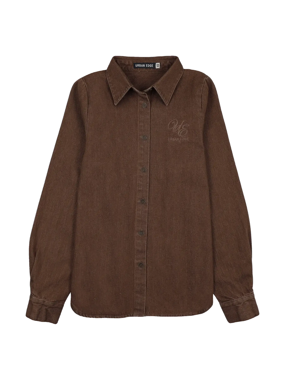 Urban Edge kids Denim Shirt - Brown