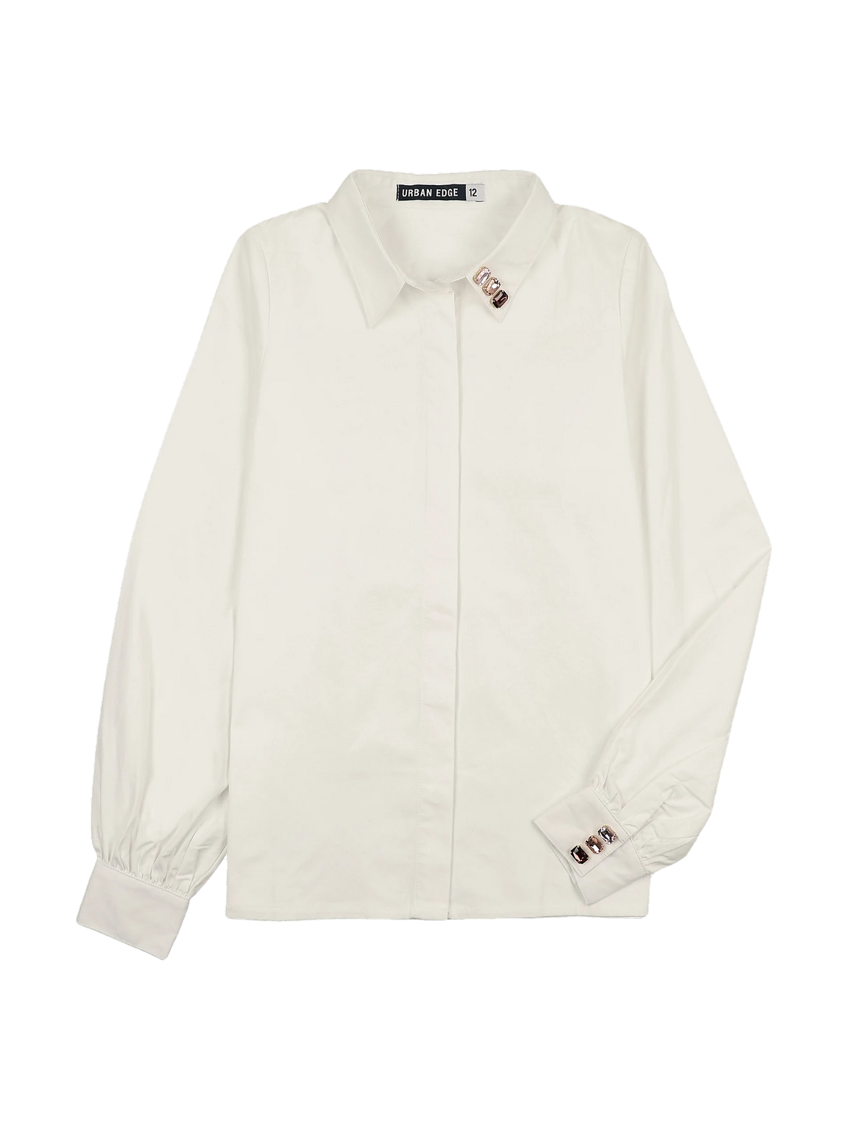 Urban Edge kids White Diamond Shirt - White